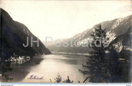 Hallstatt - Lake and mountains view - old postcard - 1925 - Austria - used - JH Postcards
