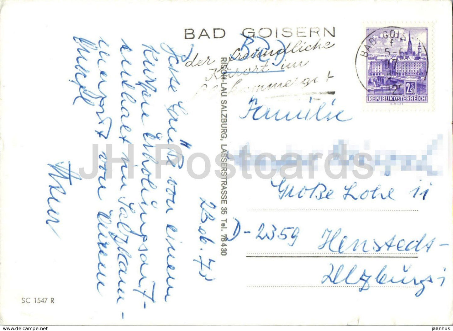 Bad Goisern - Jodschwefelbad - station thermale - tourisme de santé - hôtels - vues multiples - 1547 - Autriche - usagé