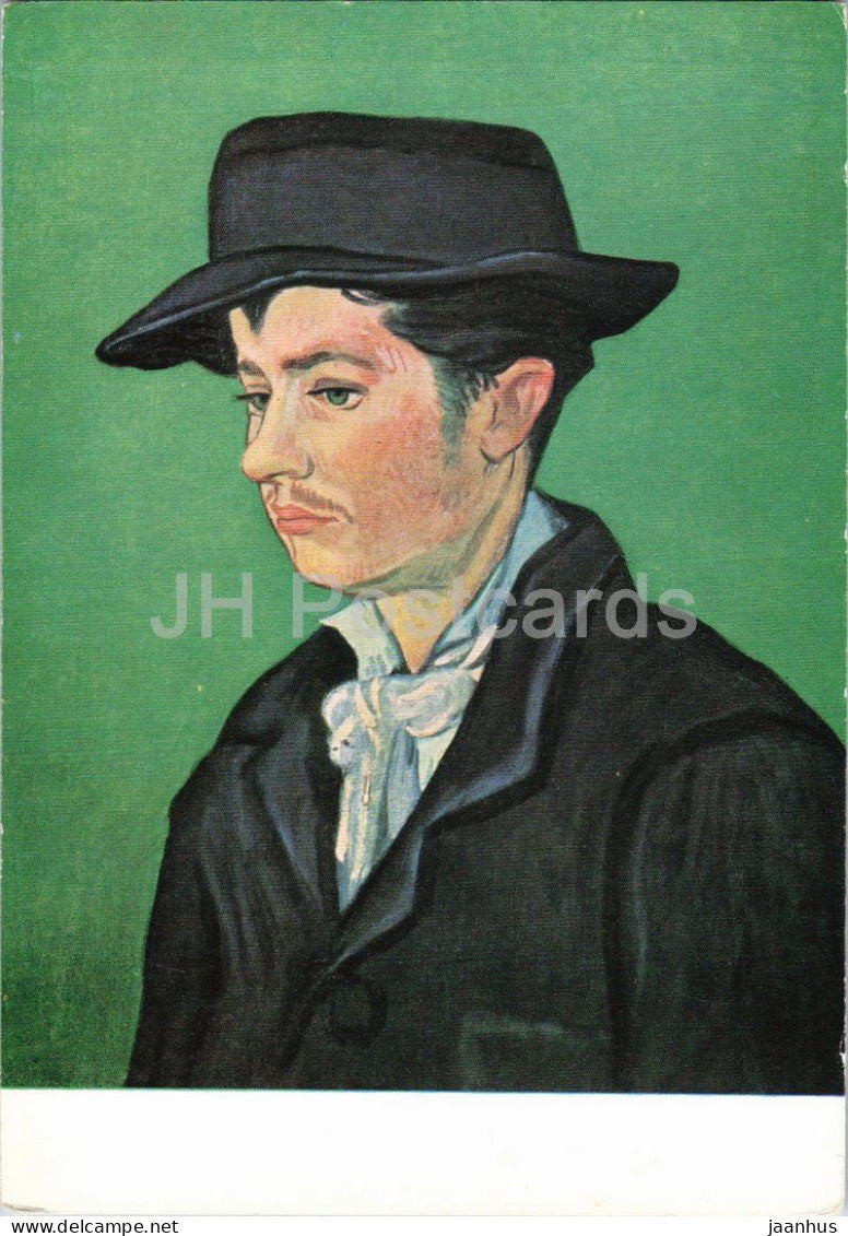 painting by Vincent Van Gogh - Portrait of d' Armand Roulin - Dutch art - 6321 -  Netherlands - unused - JH Postcards