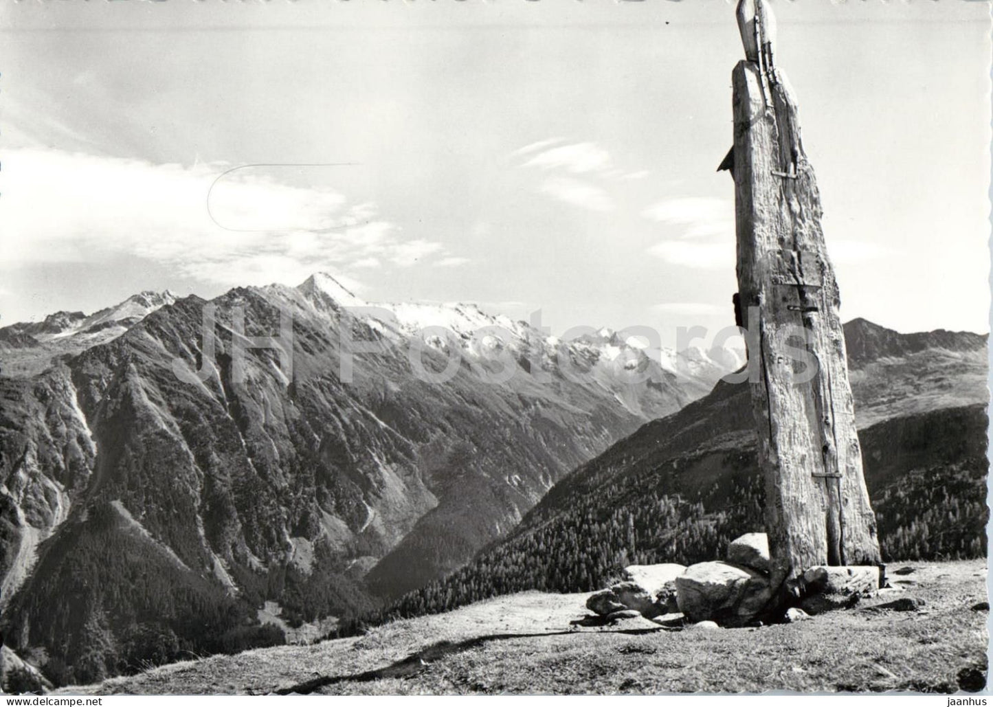 Blick v. Plattenkogel gegen Sud-Ost - mountain panorama - alpine view - 1694 - old postcard - Austria - unused - JH Postcards