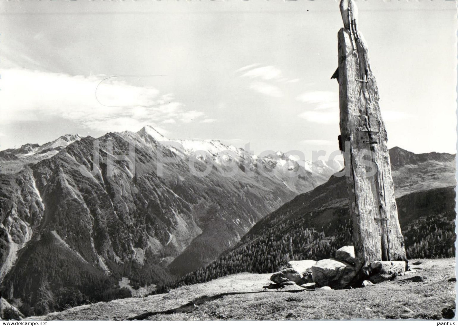 Blick v. Plattenkogel gegen Sud-Ost - mountain panorama - alpine view - 1694 - old postcard - Austria - unused - JH Postcards