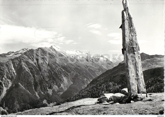Blick v. Plattenkogel gegen Sud-Ost - mountain panorama - alpine view - 1694 - old postcard - Austria - unused - JH Postcards