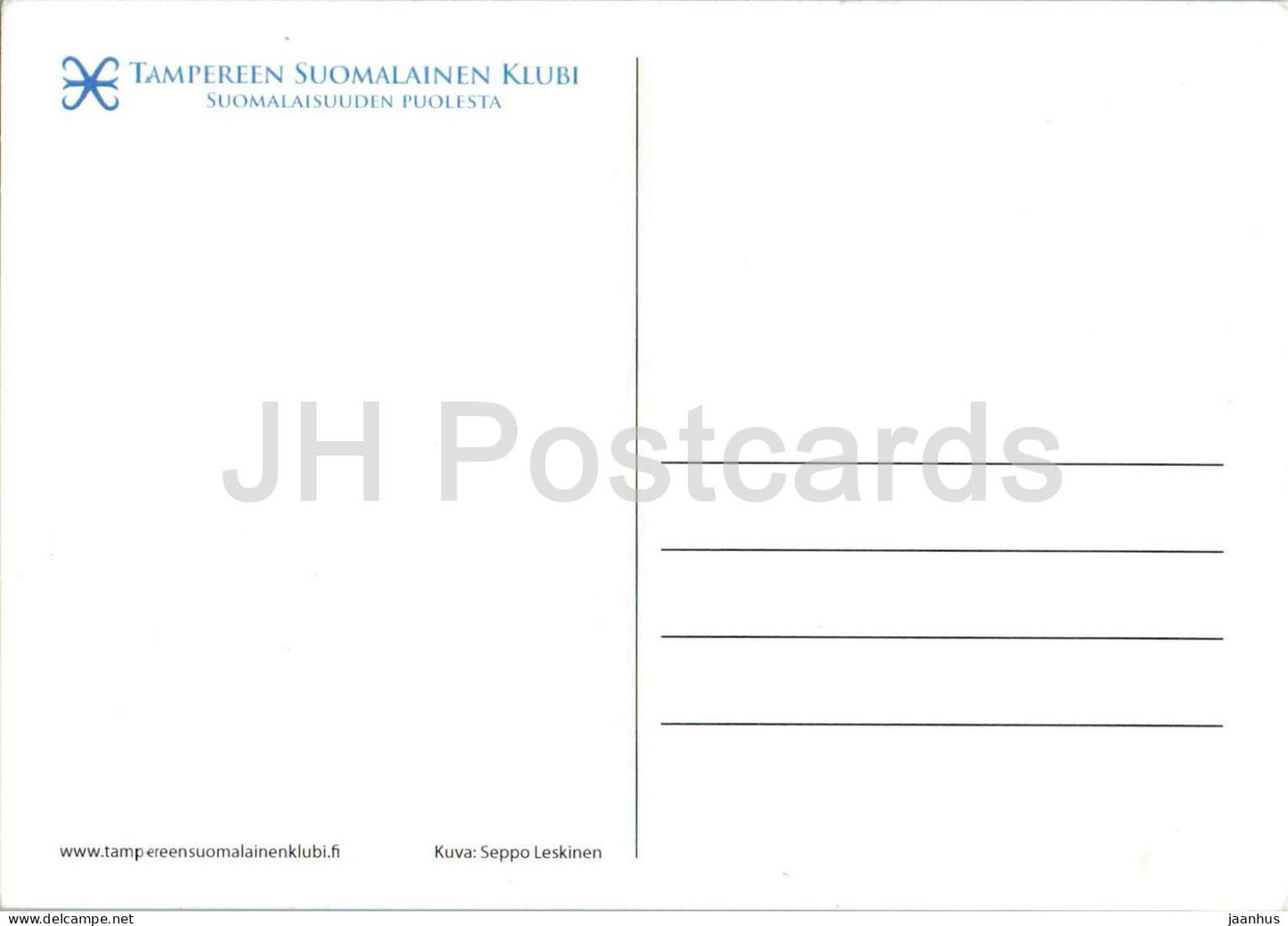 Finnish flag - national symbol - Tampereen Suomalainen Klubi - Finland - unused