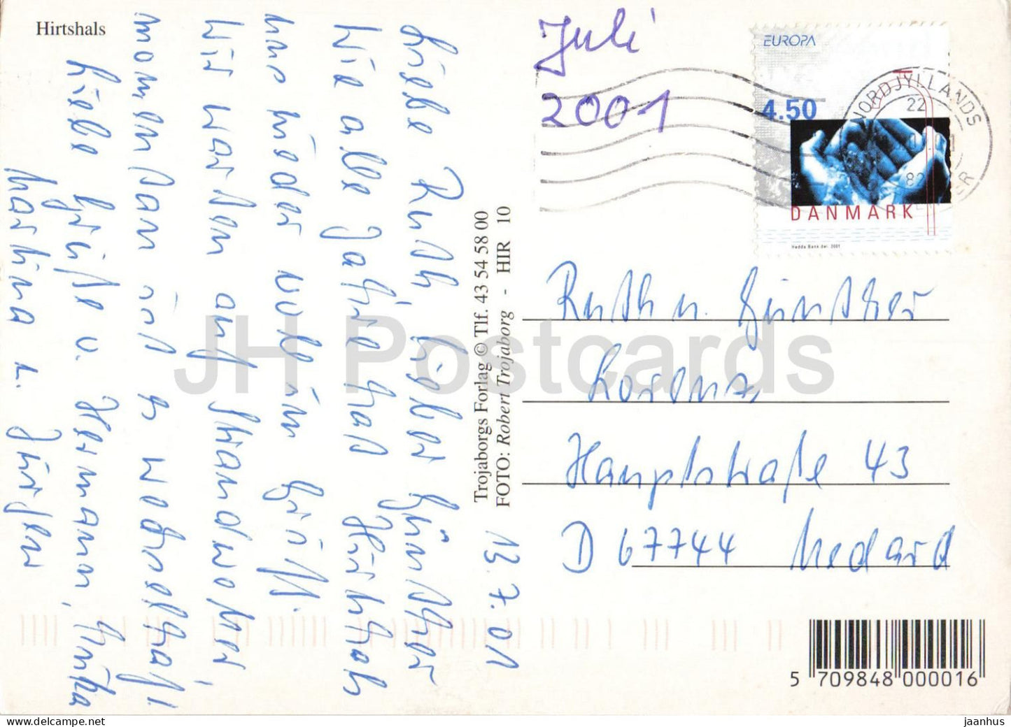 Hirtshals - lighthouse harbour fishing boats - multiview - 2001 - Denmark - used