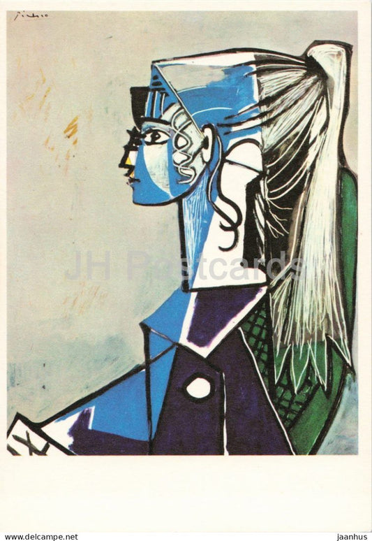 painting by Pablo Picasso - Sylvette XIII - Spanish art - France - unused - JH Postcards