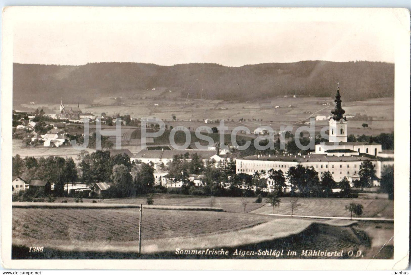 Sommerfrische Aigen Schlagl im Muhlviertel - 1386 - old postcard - 1941 - Austria - used - JH Postcards