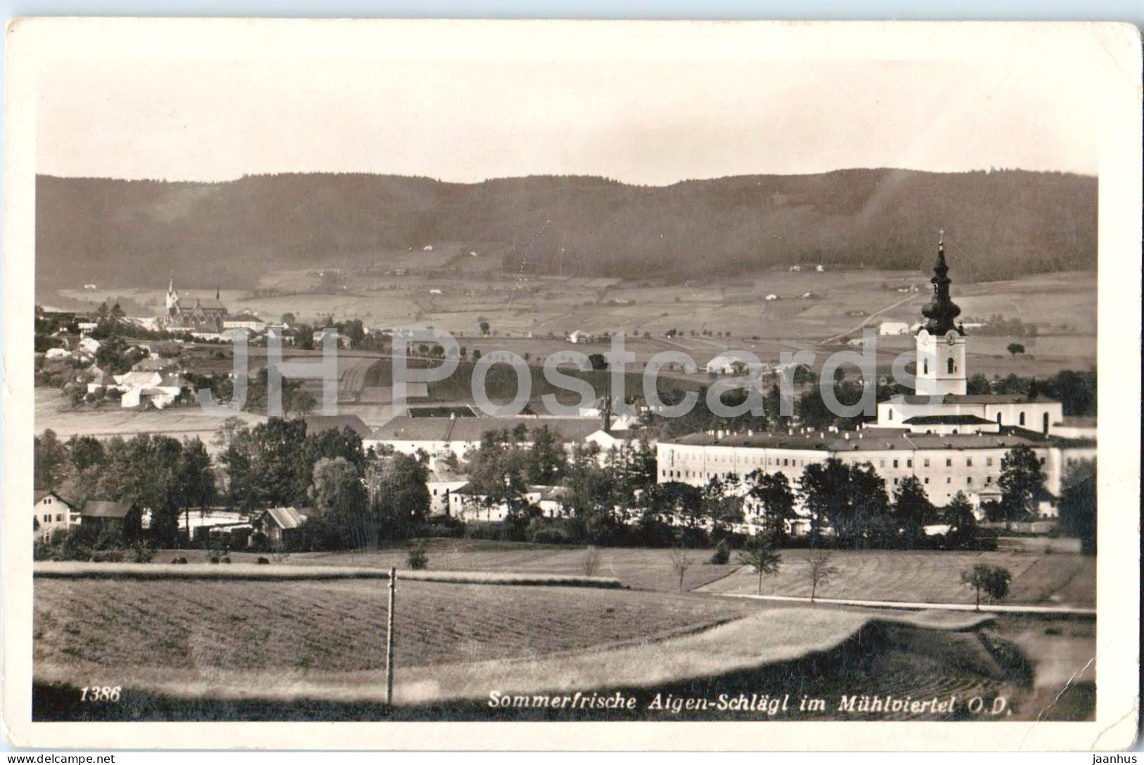 Sommerfrische Aigen Schlagl im Muhlviertel - 1386 - old postcard - 1941 - Austria - used - JH Postcards