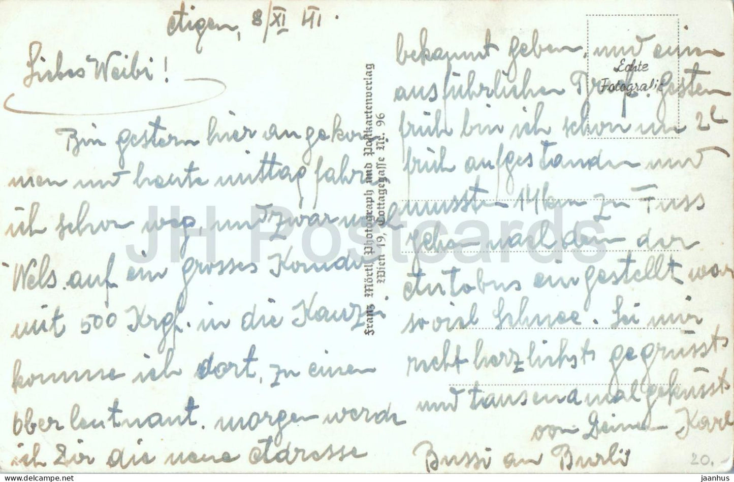 Sommerfrische Aigen Schlagl im Muhlviertel - 1386 - carte postale ancienne - 1941 - Autriche - utilisé 