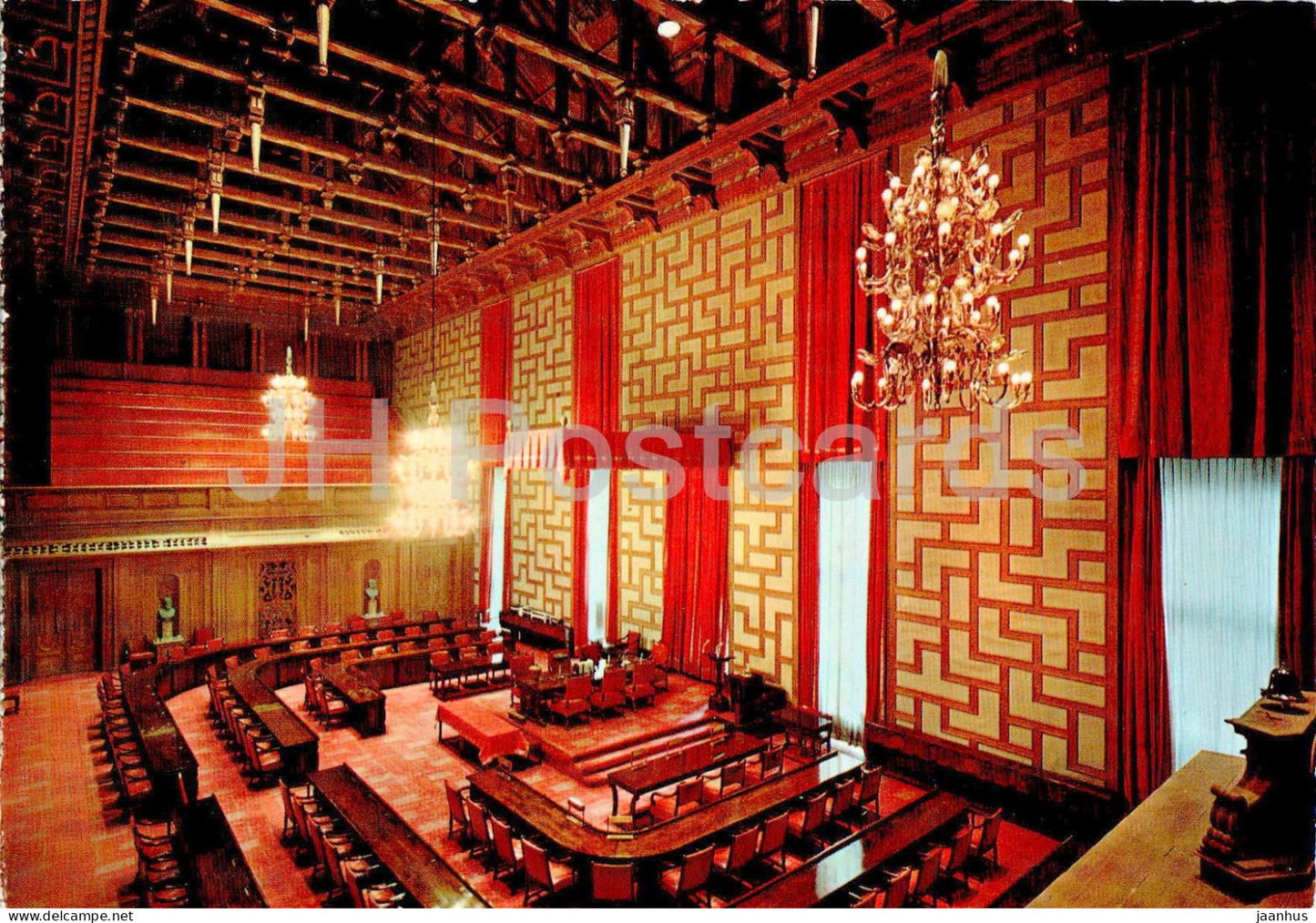 Stockholm - Stadshuset - Radssalen - Council Hall - View from Press Gallery - 115 - Sweden - unused - JH Postcards