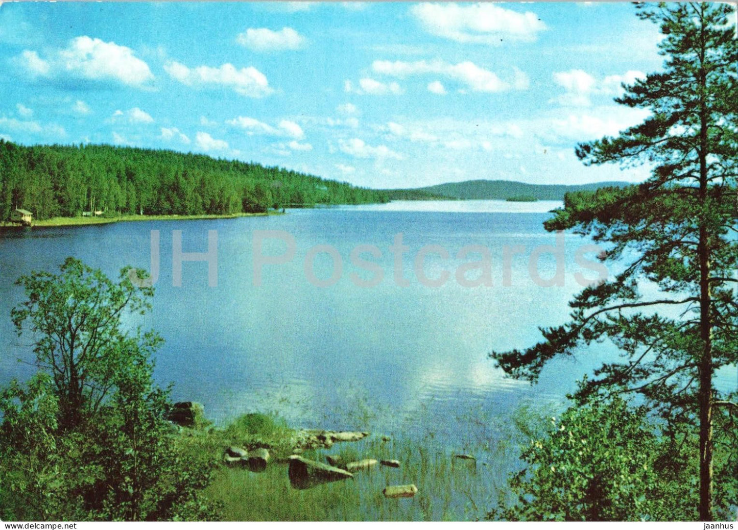 Landscapes of Finland - lake - forest - 2327 - Finland - unused - JH Postcards