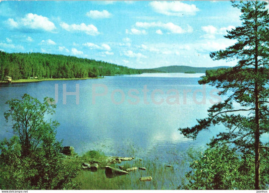 Landscapes of Finland - lake - forest - 2327 - Finland - unused - JH Postcards