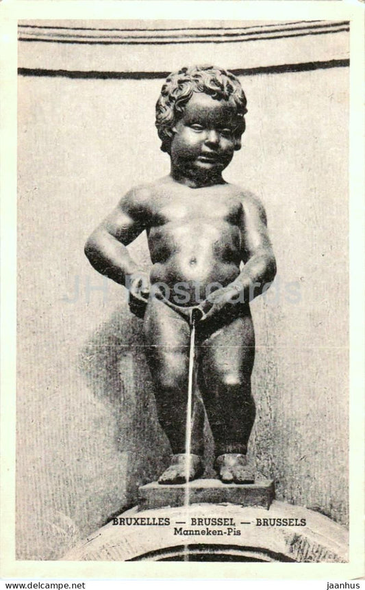 Bruxelles - Brussels - Manneken-Pis - Pissing Boy - 1 - old postcard - Belgium - unused - JH Postcards