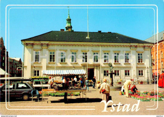 Ystad - Stortorget med Radhuset - town hall square - Sweden - unused - JH Postcards