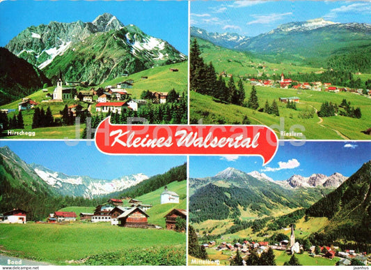 Kleines Walsertal - Kleinwalsertal - Riezlern - Hirschegg - Mittelberg - Baad - mountains - Austria - used - JH Postcards