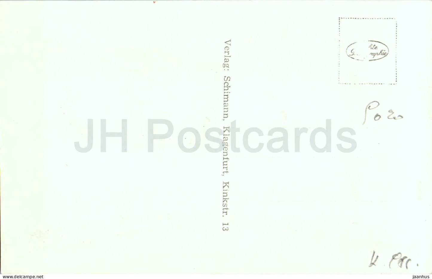 Klagenfurt gegen Suden - ville panoramique et montagnes des Karawanken - 360 - carte postale ancienne - Autriche - inutilisée 