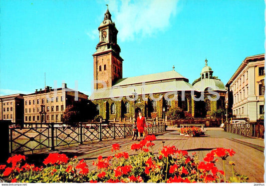 Goteborg - Christine Kyrka och Tyska Bron - church - 3/60 - Sweden - unused - JH Postcards