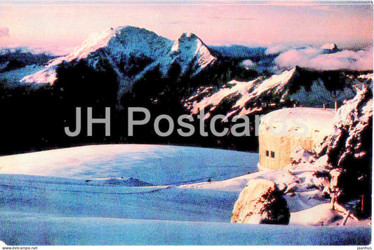Elbrus region - The hostel of the Eleven on Elbrus - 1973 - Russia USSR - unused - JH Postcards