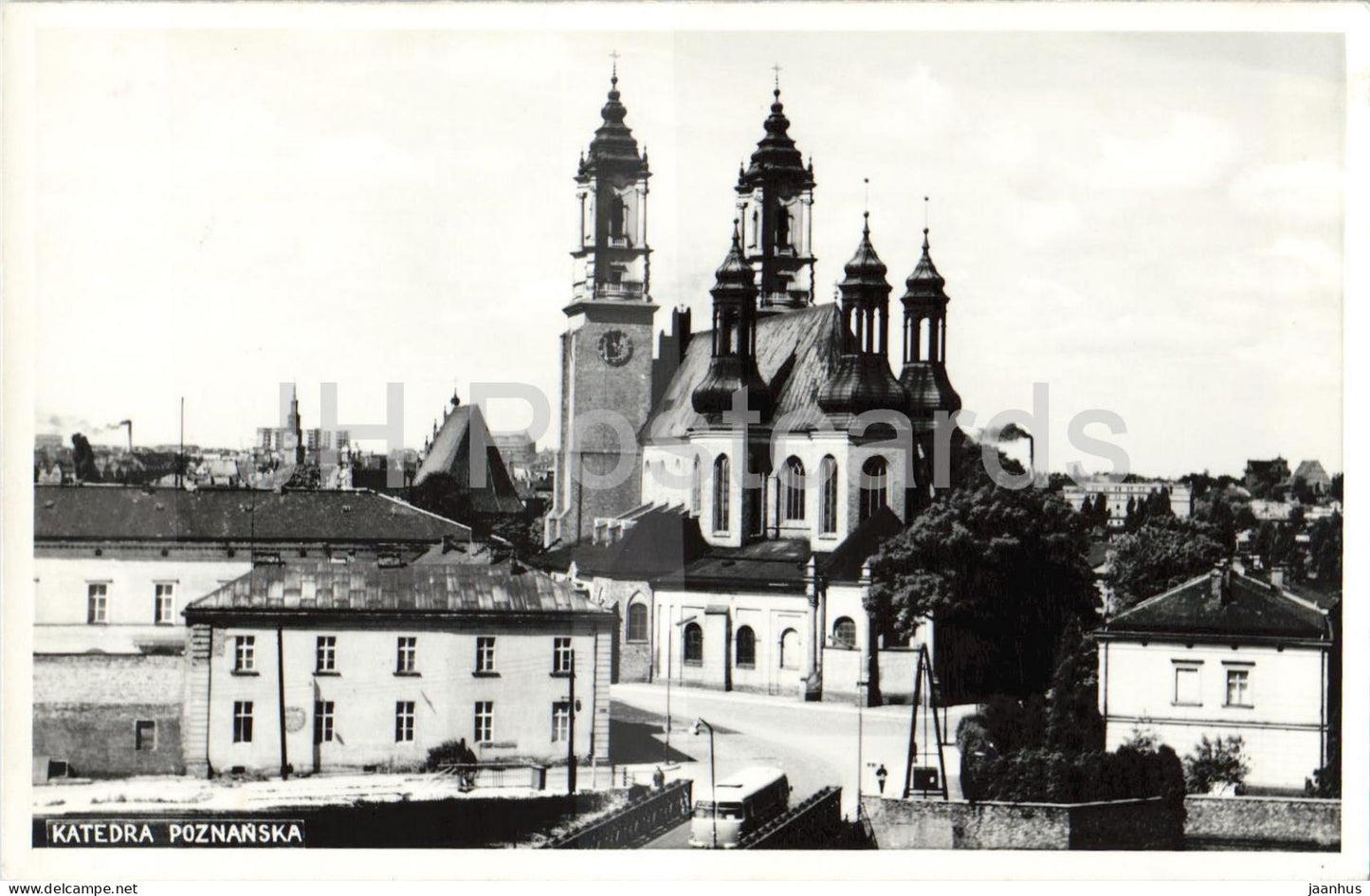 Katedra Poznanska - Poznan Cathedral - photo - old postcard - Poland - unused - JH Postcards