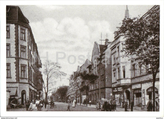 Hindenburg OS. - Zabrze - Beuthener strasse - street - Schlesien - Silesia - old postcard - Poland - unused - JH Postcards
