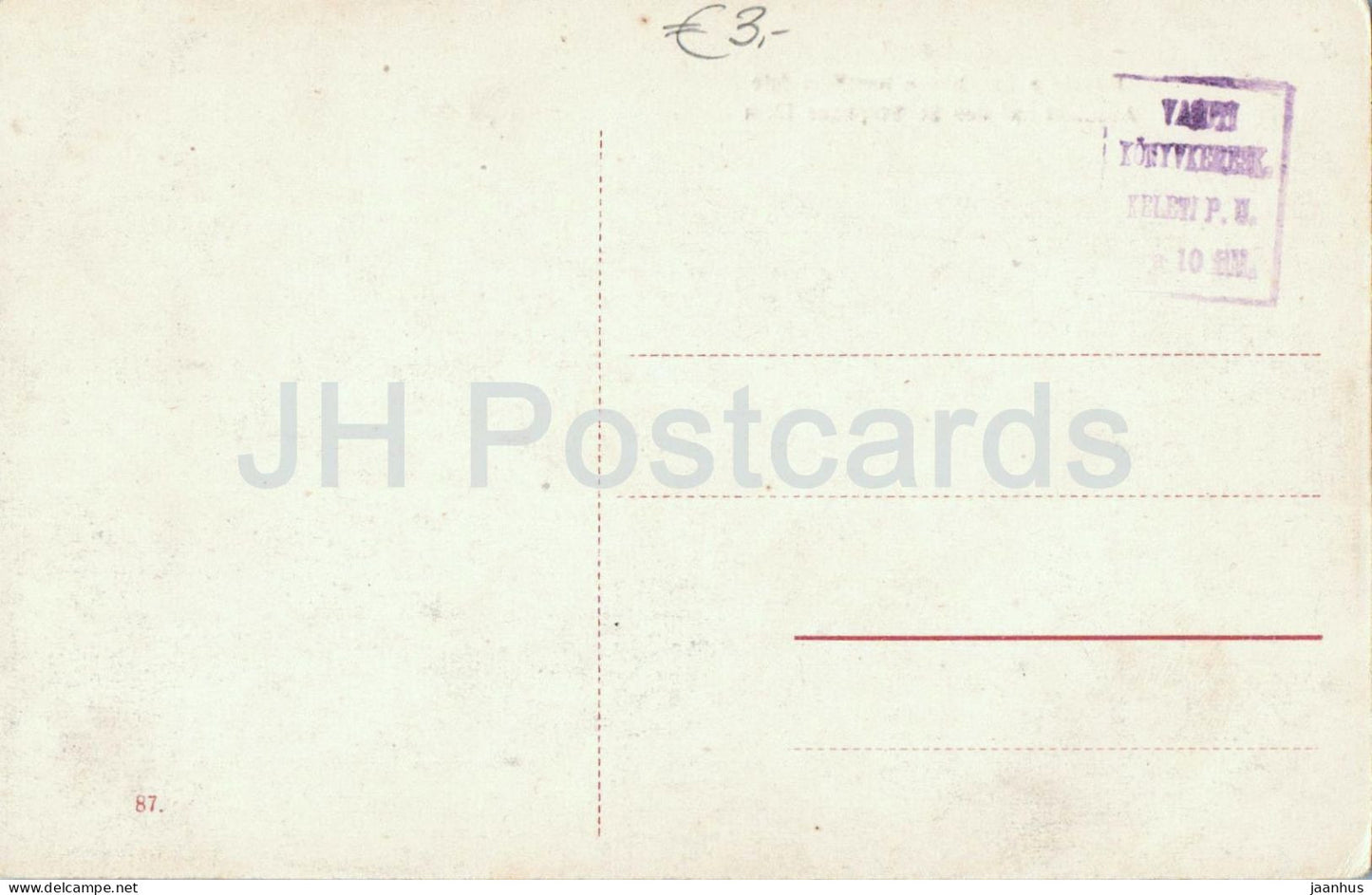 Budapest - Kilatas a Szt. Istvan templom fele - View toward St. Stephen’s Basilica - 87 old postcard - Hungary - unused