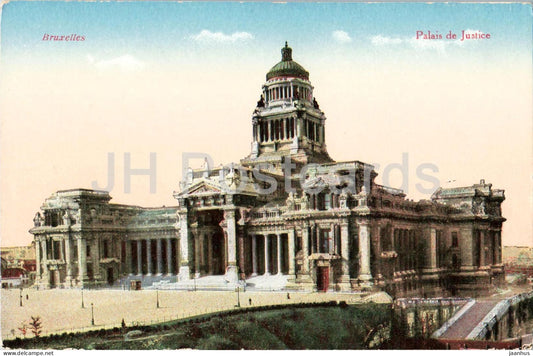 Brussels - Bruxelles - Palais de Justice - Law Courts - old postcard - Belgium - unused - JH Postcards