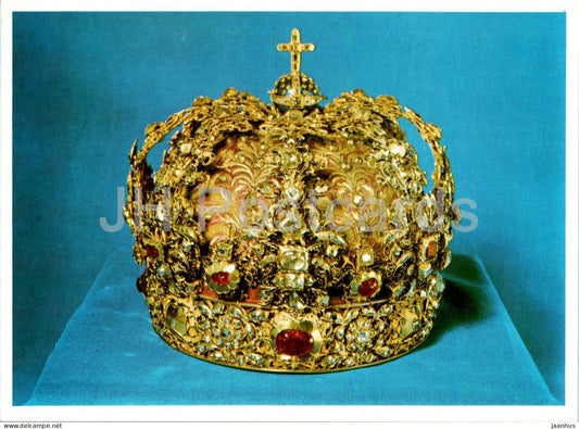 Stockholm - Nationalmuseum - Maria Eleonoras krona - Queen Maria Eleonoras Crown - museum - Sweden - unused - JH Postcards