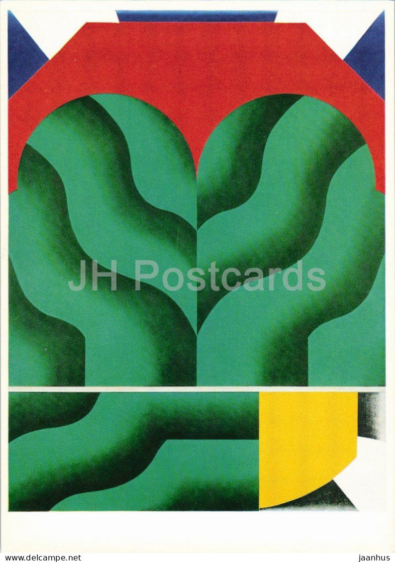 painting by Kumi Sugai - Parking in a Sunlit Forest - Japanese art - Germany - unused - JH Postcards