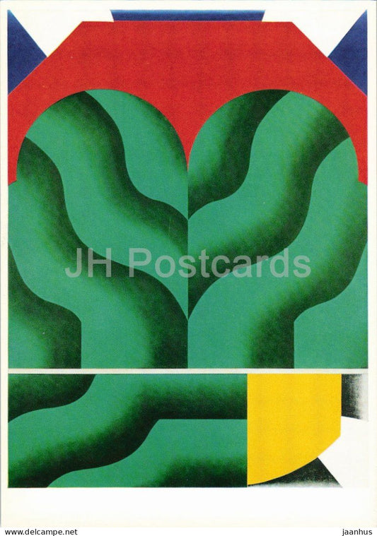painting by Kumi Sugai - Parking in a Sunlit Forest - Japanese art - Germany - unused - JH Postcards
