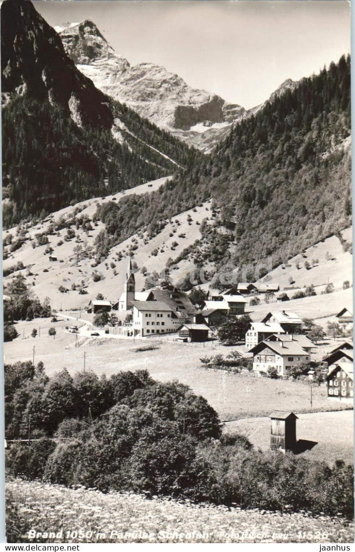 Brand Vorarlberg - Ansicht mit Hotel Scesaplana gegen Panuelerkopf - 11526 - old postcard - Austria - unused - JH Postcards
