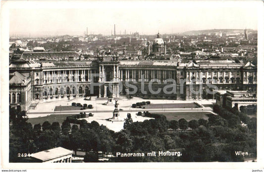 Wien - Vienna - Panorama mit Hofburg - nr 2494 - old postcard - 1940s - Austria - used - JH Postcards