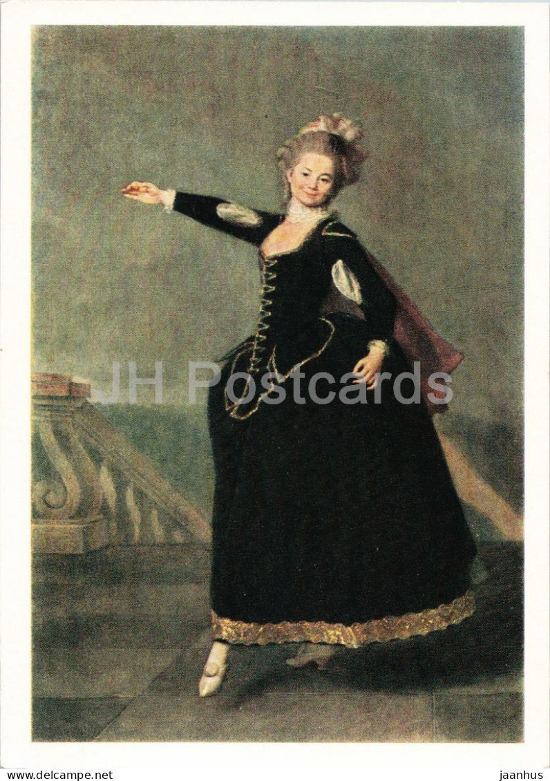 painting by Dmitry Levitsky - Portrait of N. S. Borshchova - Russian art - 1963 - Russia USSR - unused - JH Postcards