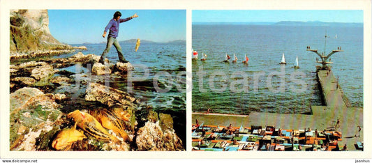 Vladivostok - in Amur bay - fish - 1981 - Russia USSR - unused - JH Postcards