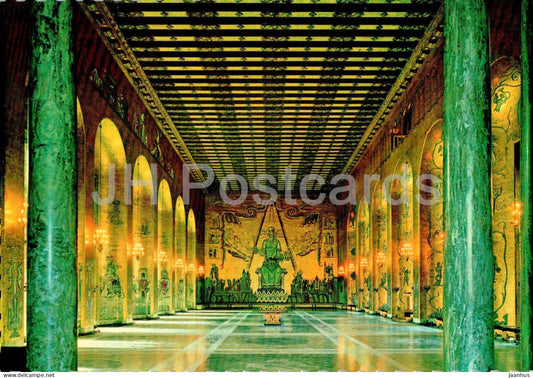 Stockholm - Stadshuset - Gyllene Salen med mosaiker av Einar Forseth - Banquet Room - 6537-3 - Sweden - unused - JH Postcards
