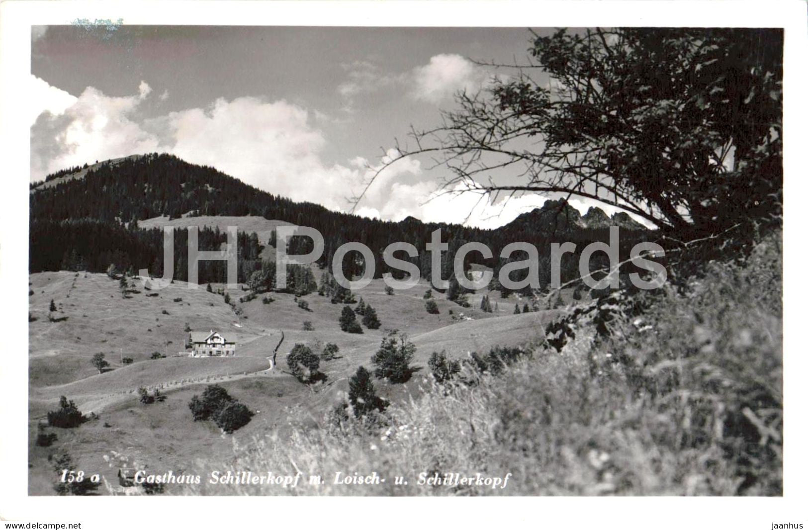 Gasthaus Schillerkopf m. Loisch u Schillerkopf - alpine guesthouse - 158 - old postcard - 1948 - Austria - used - JH Postcards