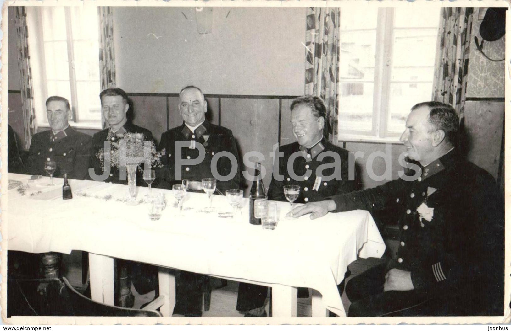 Freiwillige Feuerwehr Wolfnitz - Klagenfurt Festessen fire brigade - Hans Huber photo - old postcard - Austria - unused - JH Postcards