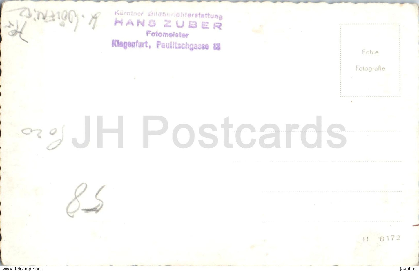 Freiwillige Feuerwehr Wolfnitz - Pompiers de Klagenfurt Festessen - Photo de Hans Huber - carte postale ancienne - Autriche - inutilisée 