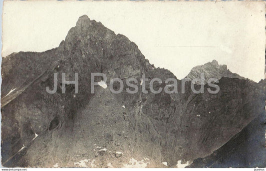 Stanskogel 2759 m rechts Fallesinspitze 2768 m - Leutkircher Hutte - old postcard - Austria - unused - JH Postcards