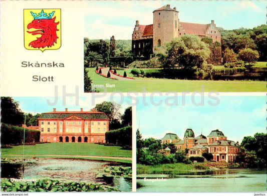 Skanska slott - Torups slott - Ovedskloster - Snogeholm - multiview - castle - 944 - Sweden - unused - JH Postcards