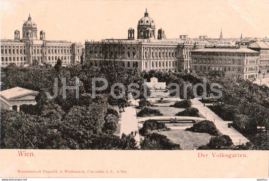 Wien - Vienna - Der Volksgarten - No. 9700 - old postcard - 1900s - Austria - used - JH Postcards