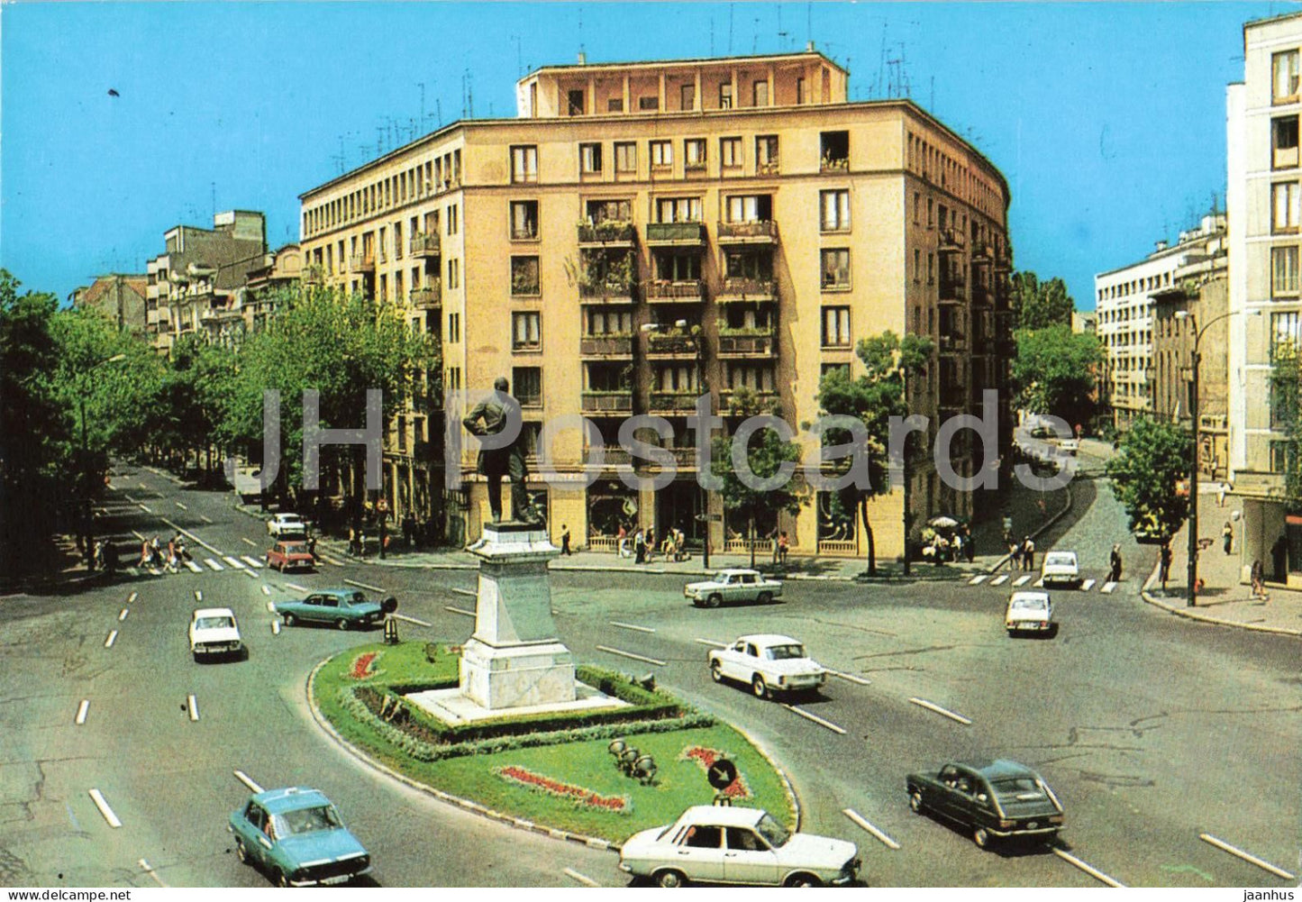 Bucharest - Bucuresti - M Kogalniceanu square - car - 10450 - Romania - unused - JH Postcards