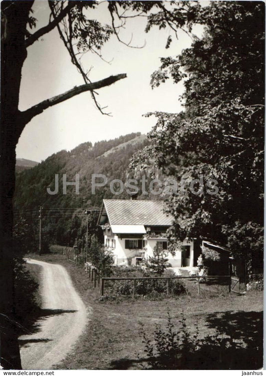Landhaus - Vorarlberg - rural house - mountain landscape - old postcard - Austria - unused - JH Postcards