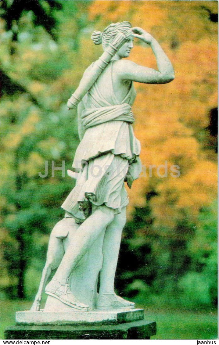 Lomonosov - Statue of Diana with a doe - 1978 - Russia USSR - unused - JH Postcards