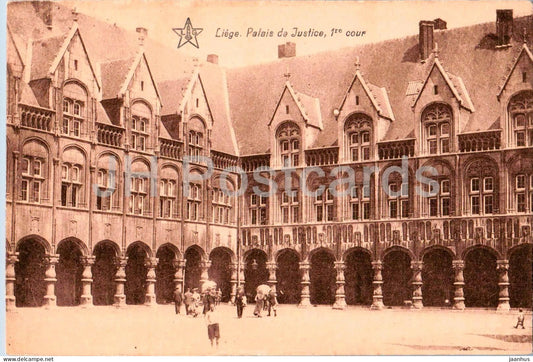 Liege - Palais de Justice - Law Courts - old postcard - Belgium - unused - JH Postcards