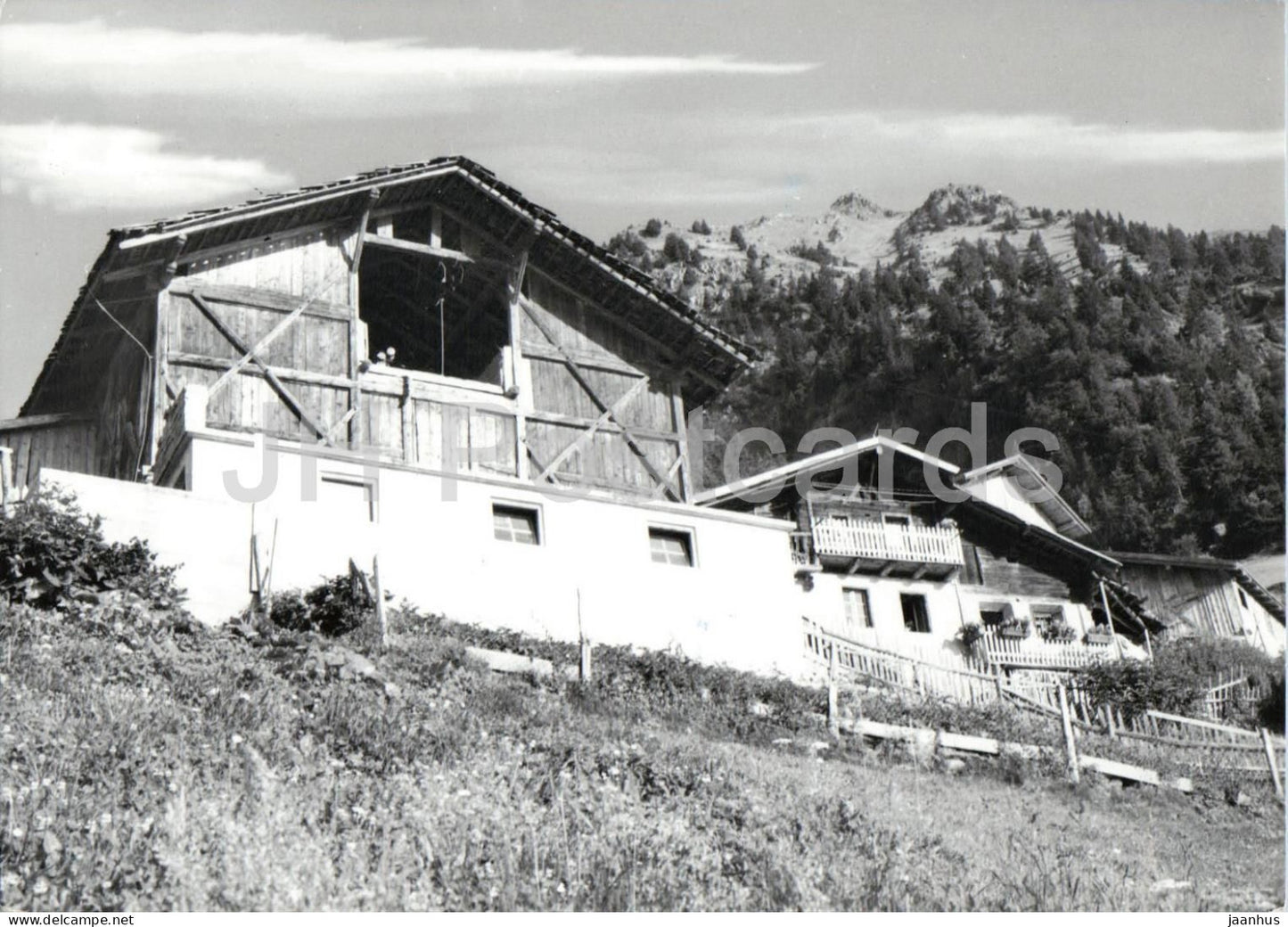 Gasthaus Hochmut - Dorf Tirol bei Meran m.1400 - guesthouse - Dolomites - mountains - Alps - 1968 - Italy - used - JH Postcards