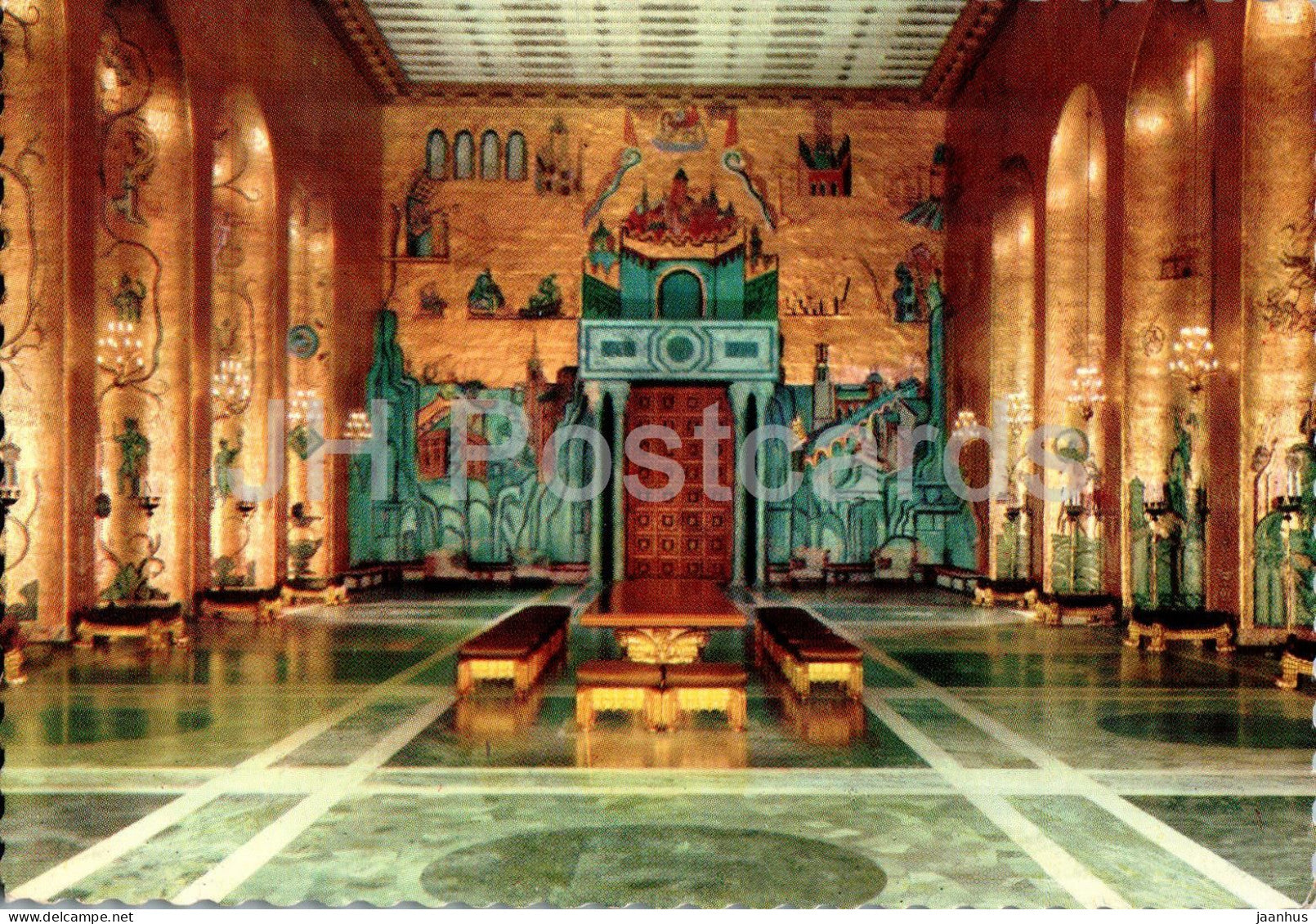Stockholm - Stadshuset - Gyllene Salen med mosaiker av Einar Forseth - Banquet Room - 134/6 - Sweden - unused - JH Postcards