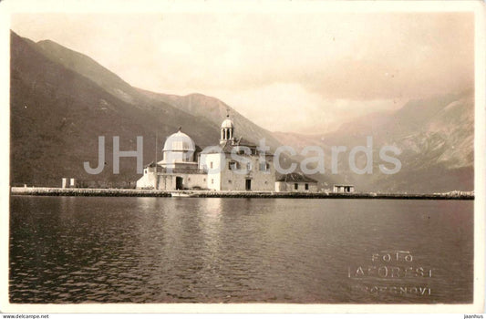 Otocic Gospa od Skrpjela - Our Lady of the Rocks Ercegnovi - Foto Laforest - photo - old postcard - Montenegro - unused - JH Postcards