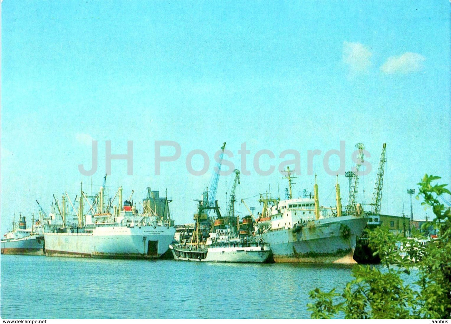 Kaliningrad - Sea Fishing Port - ship - 1 - 1984 - Russia USSR - unused - JH Postcards