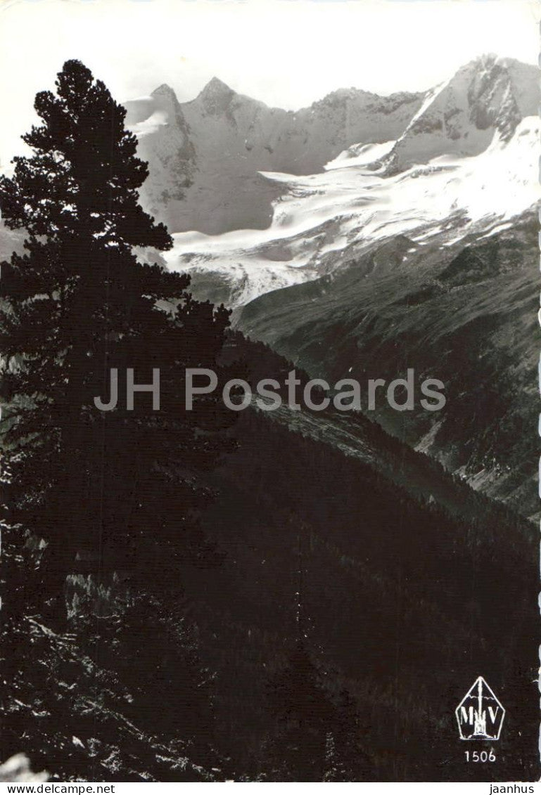 Blick vom Plattenkogel auf Gabelkopf - Reichenspitze - Hahnenkamm - Wildgerlosspitze - Salzburg - 1963 - Austria - used - JH Postcards