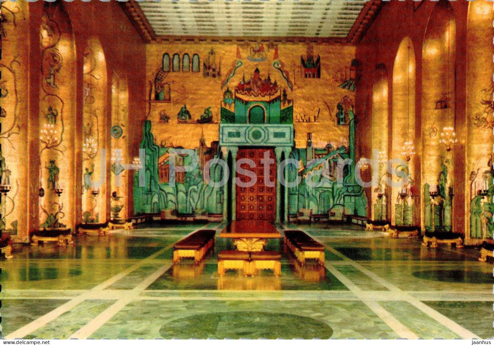 Stockholm - Stadshuset - Gyllene Salen med mosaiker av Einar Forseth - Banquet Room - 6537-1 - Sweden - unused - JH Postcards