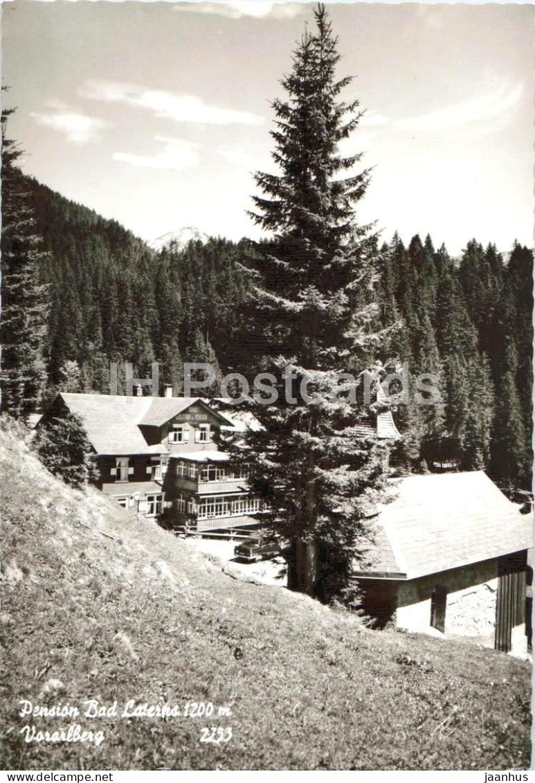Pension Bad Laterns 1200 m - Vorarlberg - guesthouse - mountain resort - 2753 - old postcard - Austria - unused - JH Postcards